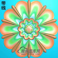 欧式圆形洋花精雕图（YXH-114）