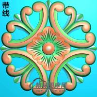 欧式圆形洋花精雕图（YXH-125）