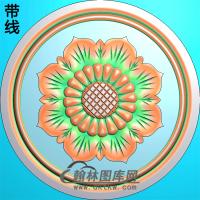 欧式圆形洋花精雕图（YXH-128）