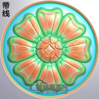 欧式圆形洋花精雕图（YXH-132）