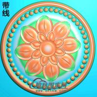 欧式圆形洋花精雕图（YXH-133）