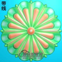 欧式圆形洋花精雕图（YXH-135）