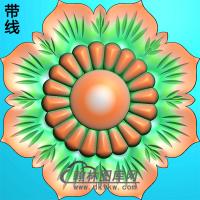 欧式圆形洋花精雕图（YXH-138）
