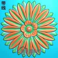 欧式圆形洋花精雕图（YXH-146）