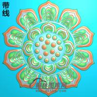 欧式圆形洋花精雕图（YXH-147）