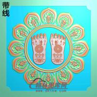欧式圆形洋花精雕图（YXH-149）