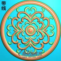 欧式圆形洋花精雕图（YXH-151）
