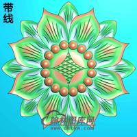 欧式圆形洋花精雕图（YXH-153）