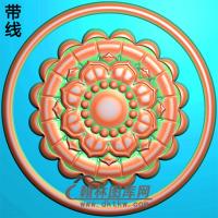欧式圆形洋花精雕图（YXH-155）