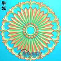 欧式圆形洋花精雕图（YXH-158）