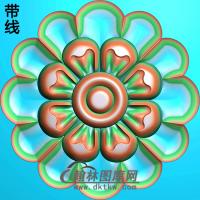 欧式圆形洋花精雕图（YXH-161）