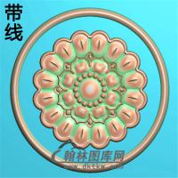 欧式圆形洋花精雕图（YXH-165）