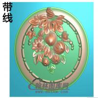欧式圆形洋花精雕图（YXH-168）