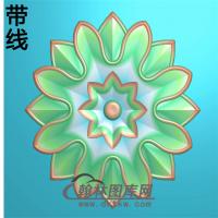欧式圆形洋花精雕图（YXH-170）