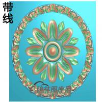 欧式圆形洋花精雕图（YXH-173）