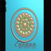 欧式圆形洋花精雕图（YXH-175）