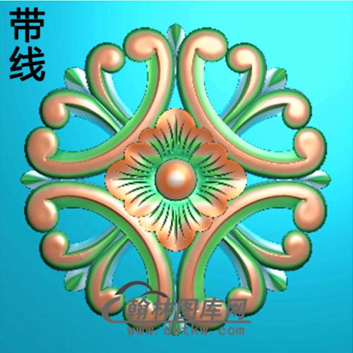 欧式圆形洋花精雕图（YXH-183）