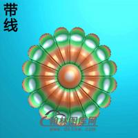 欧式圆形洋花精雕图（YXH-188）