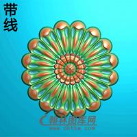 欧式圆形洋花精雕图（YXH-203）