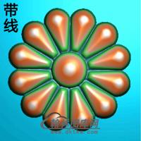 欧式圆形洋花精雕图（YXH-205）