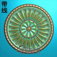 欧式圆形洋花精雕图（YXH-206）