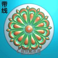 欧式圆形洋花精雕图（YXH-212）