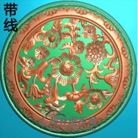 欧式圆形洋花精雕图（YXH-217）