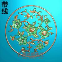 欧式圆形洋花精雕图（YXH-218）