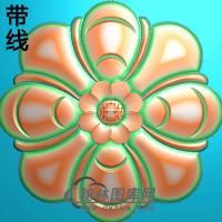 欧式圆形洋花精雕图（YXH-225）