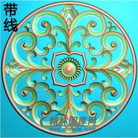 欧式圆形洋花精雕图（YXH-248）