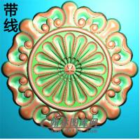 欧式圆形洋花精雕图（YXH-249）