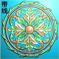 欧式圆形洋花精雕图（YXH-254）