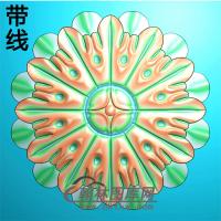 欧式圆形洋花精雕图（YXH-259）