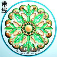 欧式圆形洋花精雕图（YXH-266）