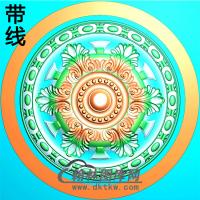 欧式圆形洋花精雕图（YXH-272）
