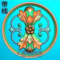 欧式圆形洋花精雕图（YXH-275）