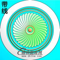 欧式圆形洋花精雕图（YXH-281）
