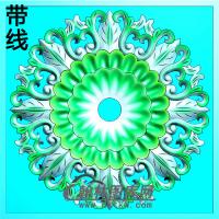 欧式圆形洋花精雕图（YXH-284）