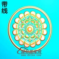 欧式圆形洋花精雕图（YXH-288）