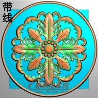 欧式圆形洋花精雕图（YXH-291）