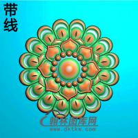 欧式圆形洋花精雕图（YXH-307）