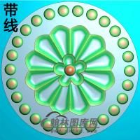 欧式圆形洋花精雕图（YXH-315）