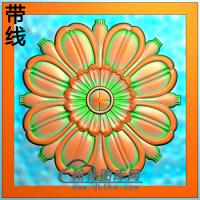 欧式圆形洋花精雕图（YXH-323）