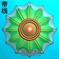 欧式圆形洋花精雕图（YXH-326）