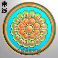 欧式圆形洋花精雕图（YXH-328）