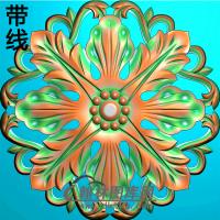 欧式圆形洋花精雕图（YXH-333）