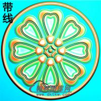 欧式圆形洋花精雕图（YXH-334）