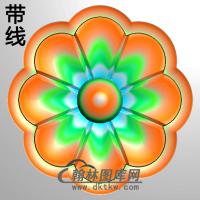 欧式圆形洋花精雕图（YXH-335）