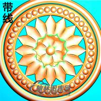 欧式圆形洋花精雕图（YXH-338）