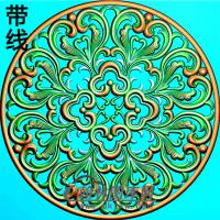 欧式圆形洋花精雕图（YXH-340）